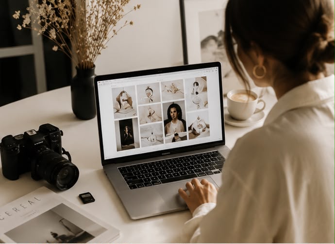 Social Media & Content — editorial visual